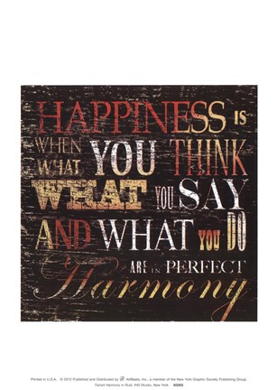 Framed Transit Harmony In Rust Print