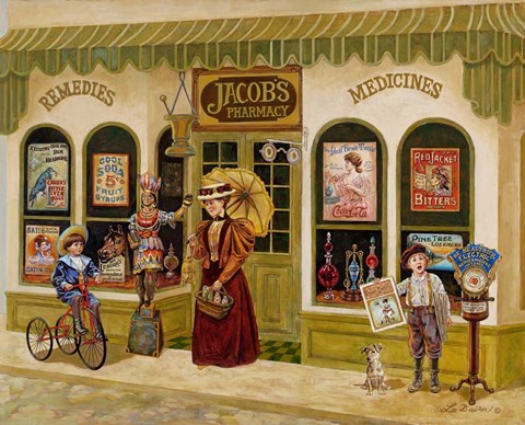 Framed Jacob&#39;s Pharmacy Print