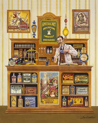 Framed Apothecary Print
