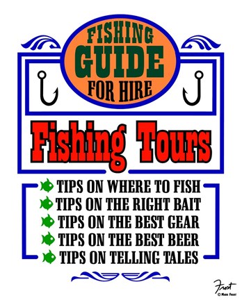 Framed Fishing Tours Print
