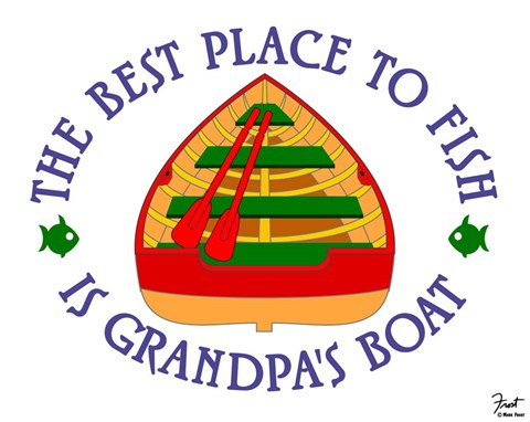 Framed Grandpa's Boat Print
