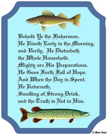 Framed Behold Ye The Fisherman Print