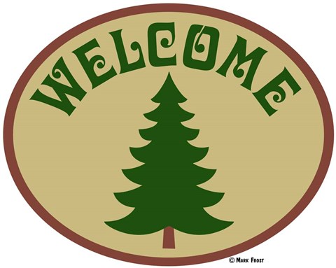 Framed Welcome Tree Print