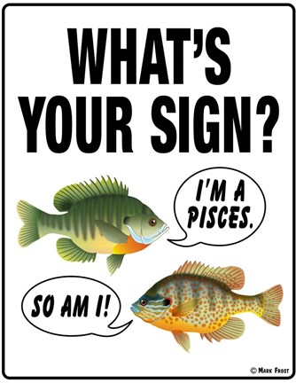 Framed What's Your Sign Print