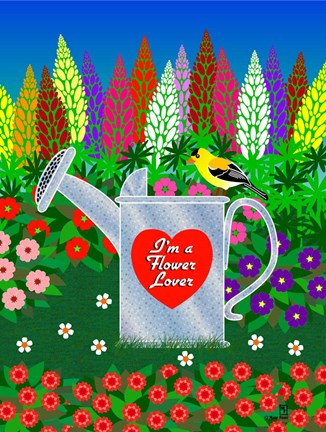 Framed Flower Lover Print