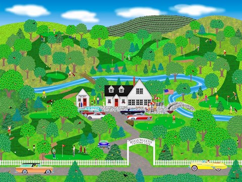 Framed Fine Day For Golf Print