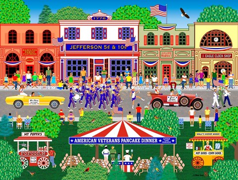 Framed Home For The 4Th Of July Print