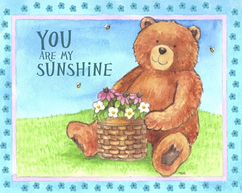 Framed Bear Sunshine Print