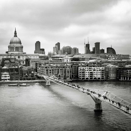 Framed London Millenium Bridge Print