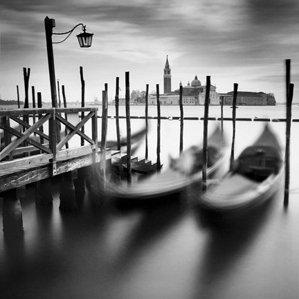 Framed Venice Gondolas Print