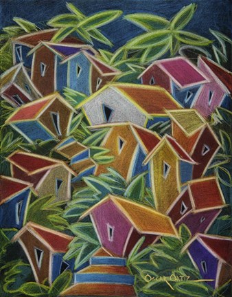 Framed Barrio Lindo Print