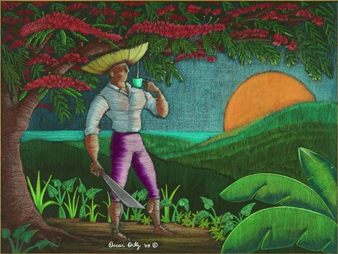 Framed Sombrero Print