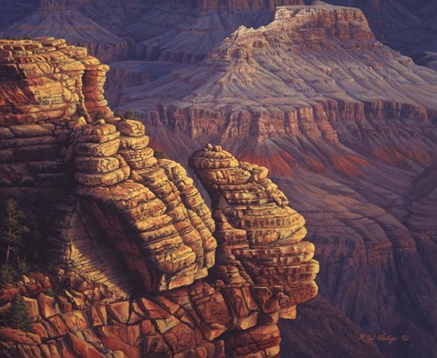 Framed Lofty Ledges Print