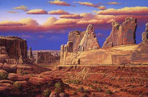 Framed Blue Horizon Print