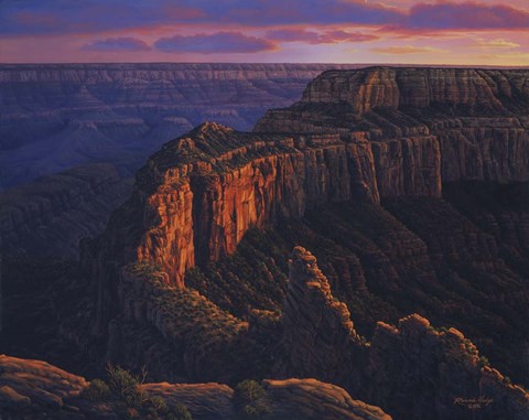 Framed Fleeting Embers Print