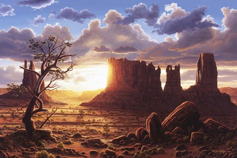 Framed World Of Heaven Print