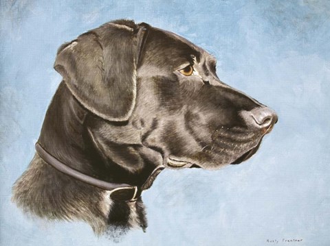 Framed Chocolate Lab Print