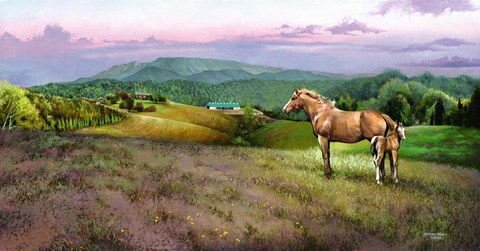 Framed Delius Farm Print