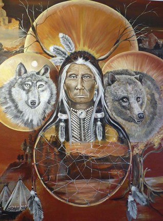 Framed Circles of life Print