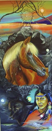 Framed Spirit of Many Moons Print