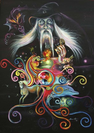 Framed Sorcerer Print