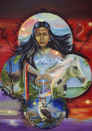 Framed Sky Woman Print