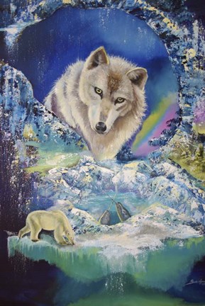 Framed Magical Globe Print