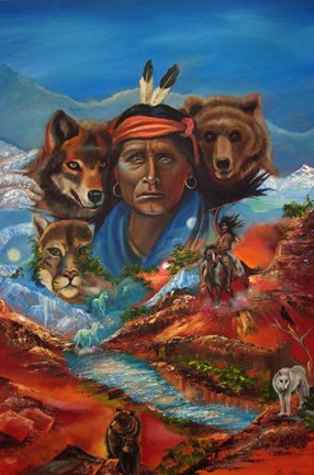 Framed Spirit Guide Whispers Print