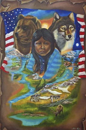 Framed Spirit Lives On Print