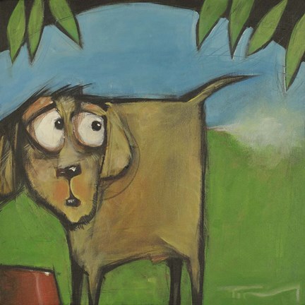 Framed Farting Dog Print