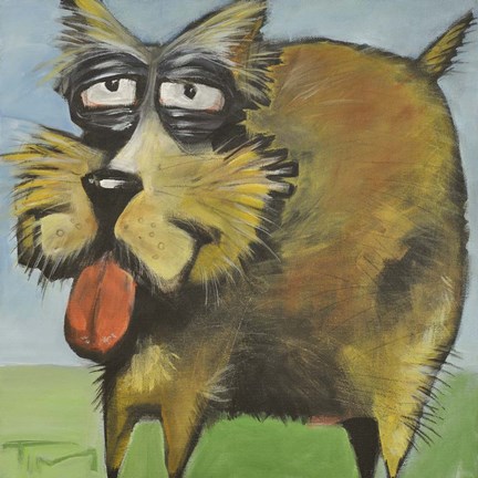 Framed Murphy Stout Dog Print