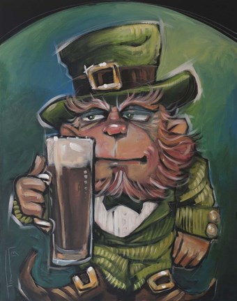 Framed Leprechaun Print