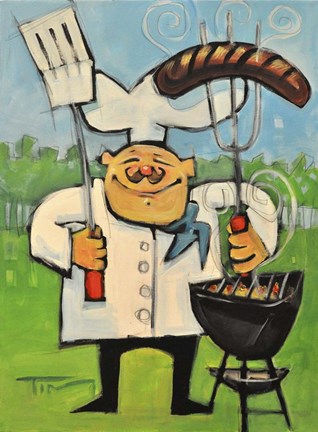 Framed Backyard Bistro Print