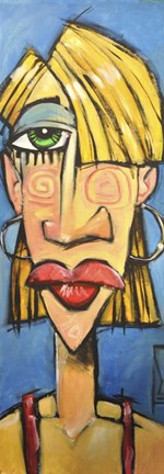 Framed Bangs Girl Print