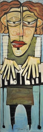 Framed Keyboard Player Print