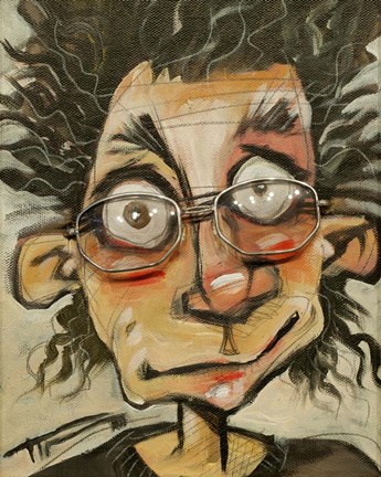 Framed Rough Day Glasses Print