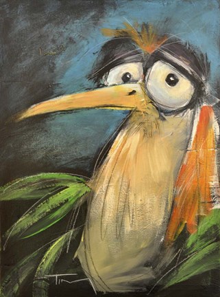 Framed Larry Looks Lonely Print