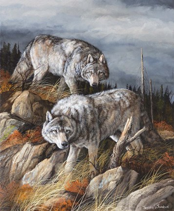 Framed Hunting Brothers Print