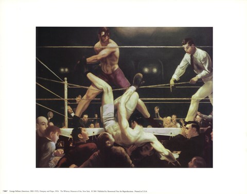 Framed Dempsey And Firpo, 1924 Print