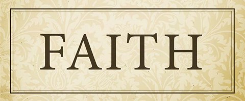 Framed Faith Plaque Print