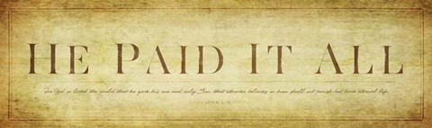 Framed John 3v16 Print