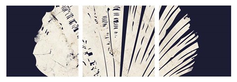 Framed Contemporary Coastal Triptych 3 Print