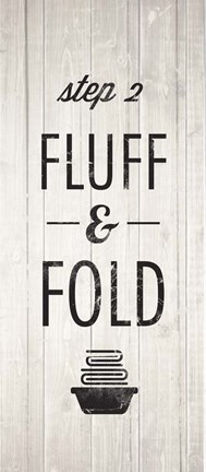 Framed Laundry Steps Triptych - Middle Print