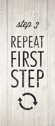 Framed Laundry Steps Triptych - Right Print