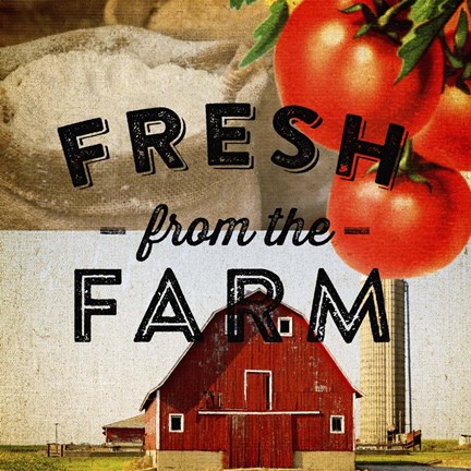 Framed Fresh From The Farm Print