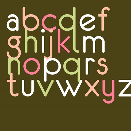 Framed Contemporary Baby Letters II Print