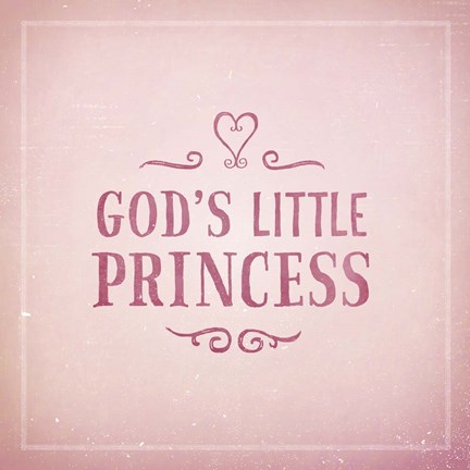 Framed God's Little Princess Print