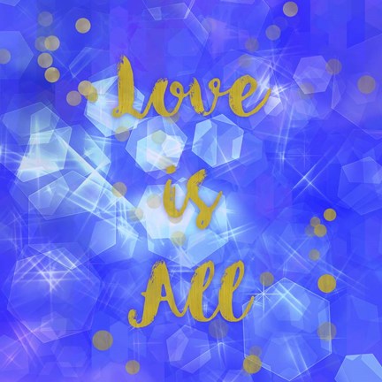 Framed Love Is All Print