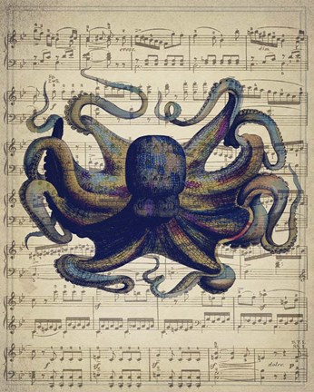Framed Octopus 1 Print