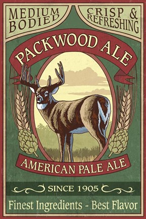 Framed Packwood Ale Print